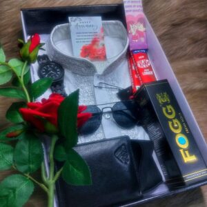 ▪️ম্যান্স লাক্সারি পাঞ্জাবি গিফট কম্বো🥀 - M