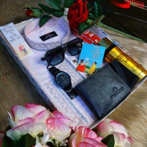 ▪️ম্যান্স লাক্সারি পাঞ্জাবি গিফট কম্বো🥀 - L