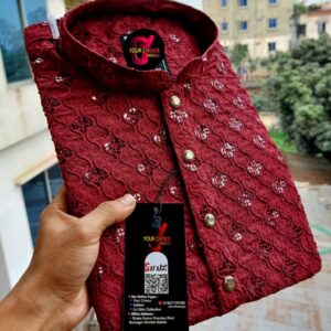 Original Indian Sequence Panjabi Cotton Fabrics🔥 - L