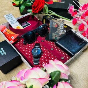 🔹অর্জিনাল ইন্ডিয়ান লেকড়া স্টিজ কাপড়ের লাক্সারি পাঞ্জাবি কম্বো। - XL