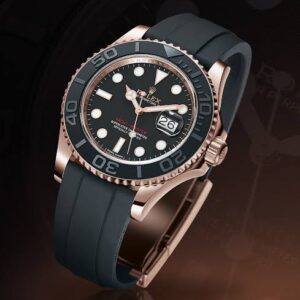 Yacht Automatic Mechanical Watch Super Men's Business Steel Mechanical Silicone Belt Luminous Dial⌚