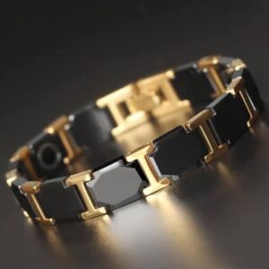 100% Ceramic Made Carbide Magnetic Link Bracelet For Men