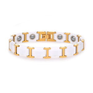 100% Ceramic Made Carbide Magnetic Link Bracelet For Men