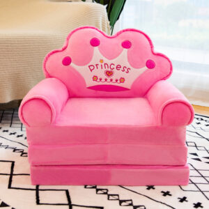 ✨Three-Layer Children's Folding Small Sofa Cartoon Crown Lazy Sofa Baby Seat Gift💫