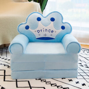 ✨Three-Layer Children's Folding Small Sofa Cartoon Crown Lazy Sofa Baby Seat Gift💫
