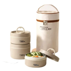 3Pcs Stainless steel Lunch box with bag