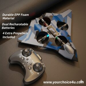 🛸 Mini Stealth RC Drone Plane With 2 Battery ✈️