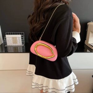 Retro Versatile Shoulder And Crossbody Pink Bags